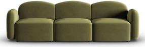 Sofa Micadoni Home Blair MIC_3S_184_F1_BLAIR9, šviesiai žalia sp./lašišinė sp., 272 x 87 cm x 80 cm