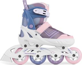 Роликовые коньки Blackwheels Playful, белый цв./розовый цв./фиолетовый цв., 32-35