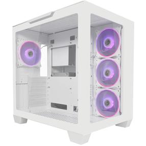 Корпус компьютера LC-Power Stormwatch X, прозрачный цв./белый цв.