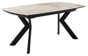Valgomojo stalas išskleidžiamas MC Akcent Ossana, pilka sp., 180 - 260 cm x 100 cm x 76 cm