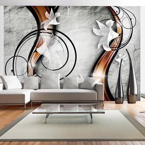 Fototapetas Artgeist Lily On A Stone NEW010768, 245 cm x 350 cm