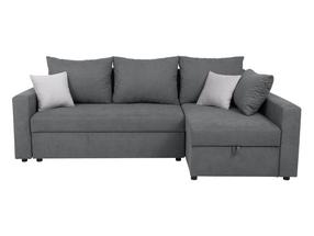 Kampinė sofa - lova Przemek IV, pilka sp., 240 x 138 cm x 89 cm