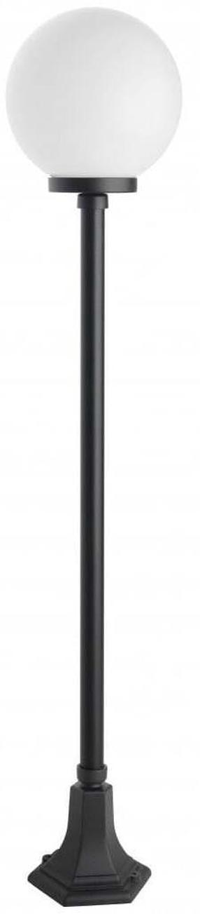 Pastatomas lauko šviestuvas Su-Ma Kule Classic, 60W, E27, IP43, juoda sp., 25 cm x 153 cm