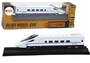  Rotaļu vilciens Lean Toys Alloy Model, 1:48, balta krās.