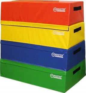 Pehme plüomeetriline kast Master 4in1, 120 cm, 29 kg, mitmevärviline, 4 tk