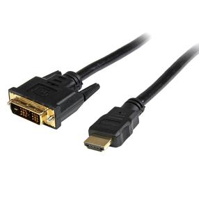 Kabelis StarTech HDDVIMM3M DVI-D female, HDMI, 3 m, juoda sp.