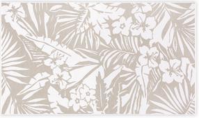 Paplūdimio rankšluostis Foutastic Floral 581CAN1905, balta sp./šviesiai ruda sp., 100 cm x 180 cm