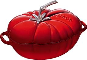 Эмалированная чугунная кастрюля Staub Tomate, Ø25 см, 2.5 л, красный цв.