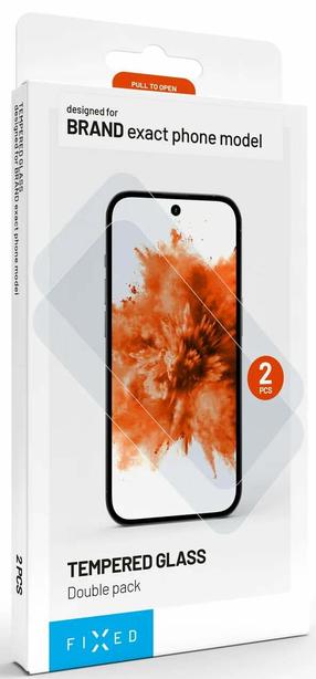 Tālruņa ekrāna aizsargstikls Fixed, -, 6.3 ", 2 gab.