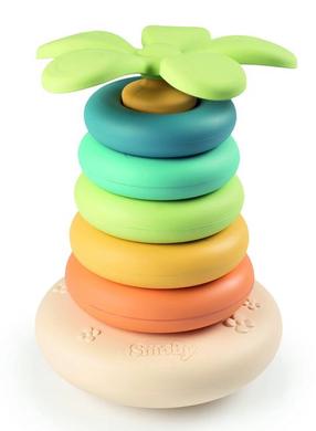 Развивающая игра Smoby Green Roly Poly Pyramid, 23 см, многоцветный, 7 шт.