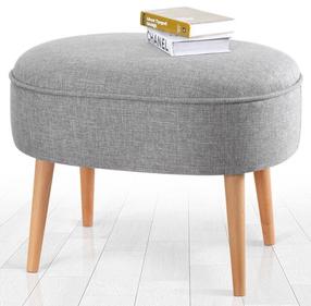 Pufas Hanah Home Timoon 209FLF1199, pilka sp., 44 cm x 63 cm x 47 cm