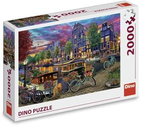 Puzle Dino Painted Amsterdam, 69 cm x 97 cm, 2000 gab., daudzkrāsaina