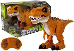 Radiovadāms dinozaurs Lean Toys Tyrannosaurus, 30 cm, brūna krās.