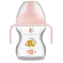Puodelis su snapeliu Mam Learn To Drink, 190 ml, 6+ mėn., plastikas, rožinė sp.