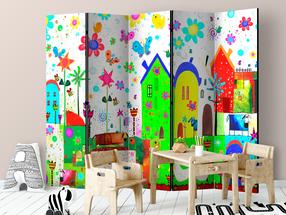 Širma Artgeist Happy Farm II Paraventtc0524, įvairių spalvų, 225 cm x 172 cm