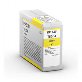 Rašalinio spausdintuvo kasetė Epson T8504, geltona sp., 80 ml