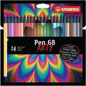 Фломастер Stabilo Arty, односторонние, 24 шт.