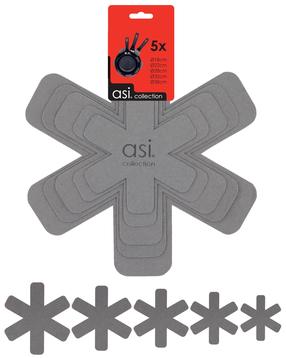 Вкладка для защиты сковороды Asi Collection Pan Protective Kit, 5 шт., Серый цв.
