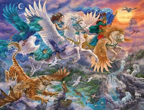 Dėlionė Ravensburger Fantazja - Pegaz, 98 cm x 75 cm, 2000 vnt.