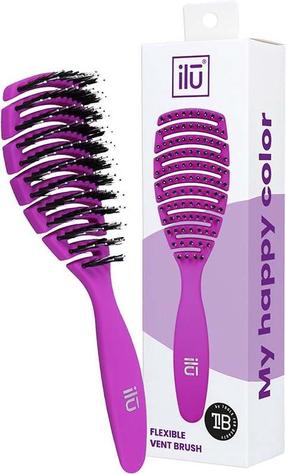 Juuksehari Ilu My Happy Color Flexible Vent, violetne v.