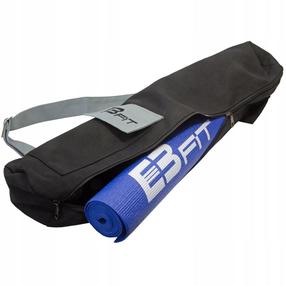 Kilimėlis fitnesui ir jogai EB FIT Joga Bag, balta sp./juoda sp., 73 cm x 16.5 cm x 0.1 cm