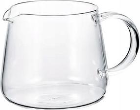 Puodelis pienui Hario V60 Barista, 360 ml, Ø 8 cm, skaidri sp., stiklas