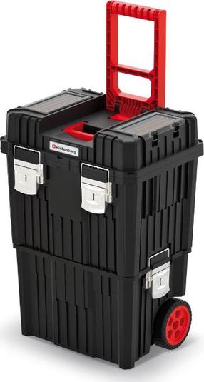 Ящик для инструментов Kistenberg Heavy Mobile Tool Trolley, 45 см x 36 см x 64 см, черный цв./красный цв.