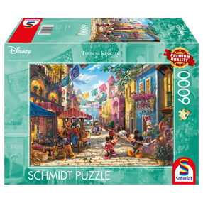 Puzle Schmidt Mickey & Minnie in Mexico 57397, 136 cm x 96 cm, 6000 gab., daudzkrāsaina