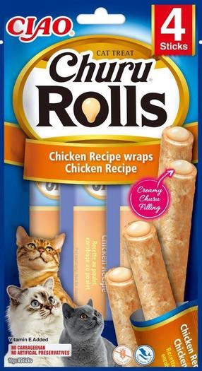Лакомство для кошек Inaba Foods Churu Rolls, курица, 0.040 кг