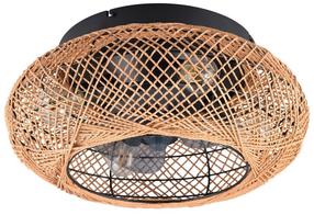 Lampa griesti Reality Lillesand R67302126, E27, 4 x 10 W, brūna krās. / melna krās., 50 x 50 cm