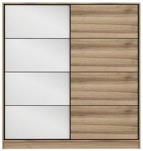 Riidekapp Kalune Design Kale 3174, puidu v., 52 cm x 180 cm x 190 cm, peegliga