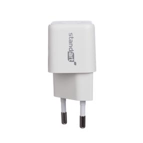 Telefona lādētājs Standart GT-MJ65, USB/USB Type-C, balta krās., 30 W
