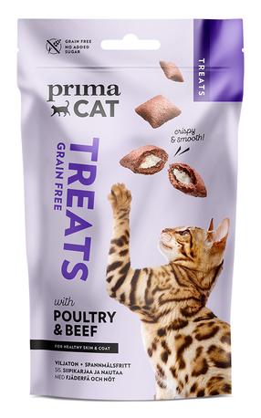 Kārumi kaķiem Prima Cat Poultry & Beef, mājputnu gaļa, 0.04 kg