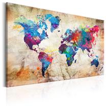 Kamštinė reprodukcija Artgeist World Map: Urban Style, k-a-0179-p-c, 120 cm x 80 cm