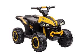 Детский электрический квадрицикл Lean Toys Quad HL568, желтый цв.