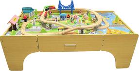  Žaislinis traukinys su bėgiais 4IQ Svajonių miestas