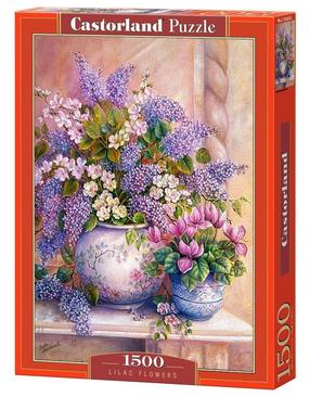 Puzle Castorland Lilac Flowers 1500 el. 151653, 68 cm x 47 cm, 1500 gab., daudzkrāsaina