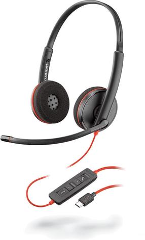 Juhtmega kõrvaklapid Plantronics Blackwire 3220 Duo, must v.