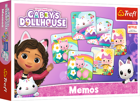 Игрa на запоминание (мемо) Trefl Gabbys Dollhouse Memos 02489T