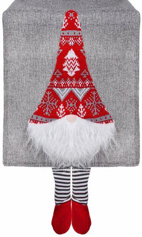 Kalėdinis stalo takelis stačiakampė Springos CA0614, balta/raudona/pilka, 33 x 180 cm