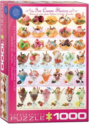Pusle Eurographics Ice Cream Flavours 6000-0590, 48.9 cm x 67.6 cm, 1000 tk, mitmevärviline