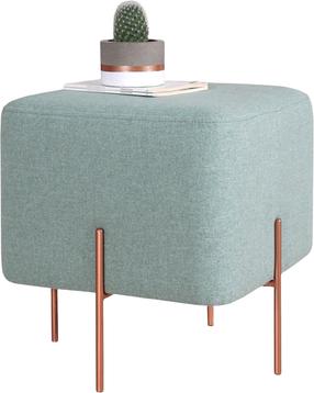 Pufas Hanah Home Copper 54, šviesiai žalia sp., 40 cm x 40 cm x 42 cm