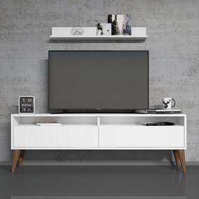 Svetainės baldų komplektas Kalune Design Best, vidaus, balta sp.