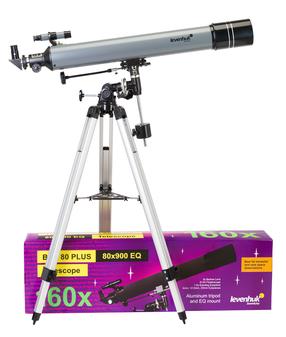 Teleskopas Levenhuk Blitz 80 Plus, refraktoriai, 7.3 kg