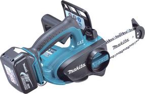 Akumuliatorinis grandininis pjūklas Makita DUC122RTE, 11 cm