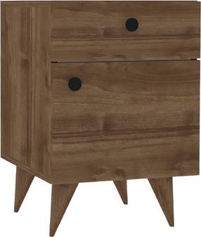 Naktinis staliukas Kalune Design Pila 835PUQ5036, riešuto sp., 60 cm x 40 cm x 43.8 cm