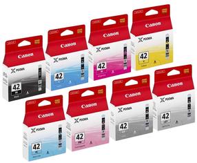 Tindiprinterikassettide komplekt Canon CLI-42 8 Ink, sinine v./kollane v./hall v., 13 ml