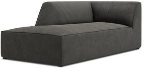 Sofa Micadoni Home Ruby Corduroy Chaise Longue, tamsiai pilka sp., kairinė, 181 x 93 cm x 69 cm
