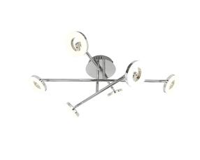 Šviestuvas lubų Domoletti Led16032 16032-6CL, LED, 3000 °K, 6 x 4 W, balta sp. / chromo sp.