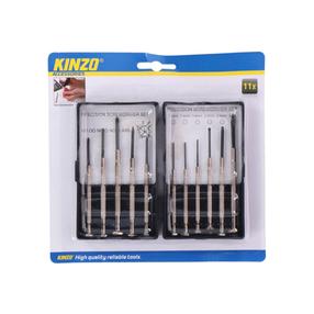 Precizinių atsuktuvų rinkinys Kinzo, 12 cm, 11 vnt.